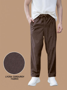 INDICLUB Relaxed Men Brown Trousers - Image 5
