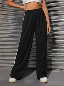 LIBJA Regular Fit Women Black Trousers