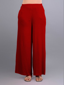 Lyra Regular Fit Women Red Trousers