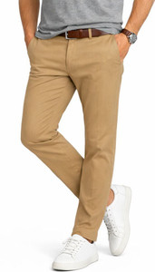 DENRO Slim Fit Men Khaki Trousers