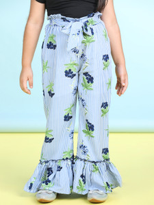 CUTIEKINS Regular Fit Girls Light Blue Trousers