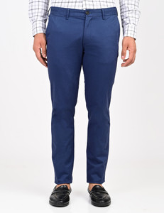 INDIAN TERRAIN Slim Fit Men Blue Trousers
