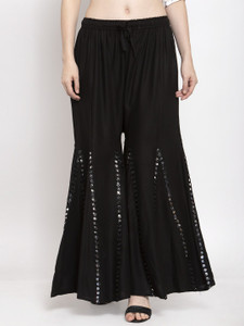 STYLE PREZONE Relaxed Women Black Trousers