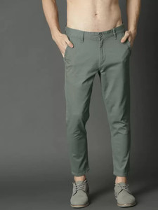 METRONAUT Regular Fit Men Green Trousers