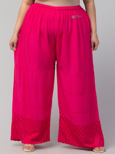 STYLE PREZONE Relaxed Women Pink Trousers