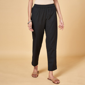 Rangmanch by Pantaloons Regular Fit Women Black Trousers