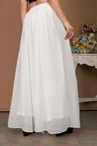 Anti Wrinkle Designer Flared Women White Trousers