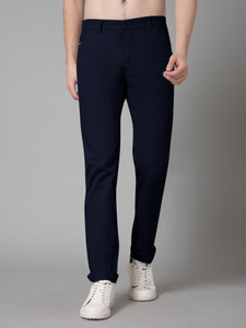 CANTABIL Regular Fit Men Blue Trousers
