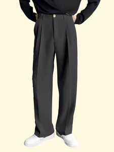FTX Relaxed Men Black Trousers