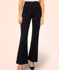 TUSI Regular Fit Women Black Trousers