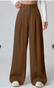 KARIMA INETERNATIONAL Slim Fit Women Brown Trousers