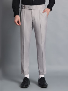 FASHIONEMPIRE Regular Fit Men Grey Trousers