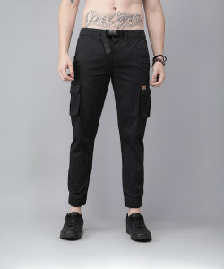 Roadster Regular Fit Men Black Trousers