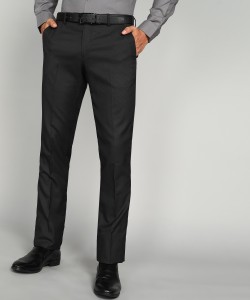 Findora Black formal Pants for Men  Mens Slim fit Formal Pant   Stretchable Trouser  Office wear Trousers