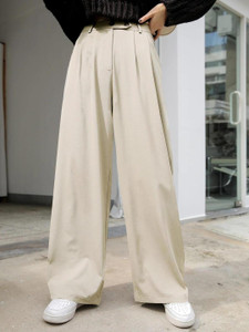 KOTTY Regular Fit Women Beige Trousers