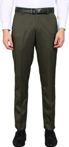 METRONAUT Slim Fit Men Green Trousers