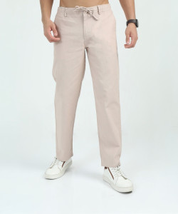 Bellaciao Clothings Co Relaxed Men Cream Trousers