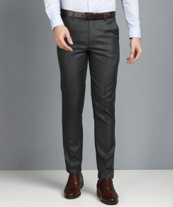 CYPHUS Regular Fit Men Grey Trousers
