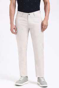 PETER ENGLAND Slim Fit Men White Trousers