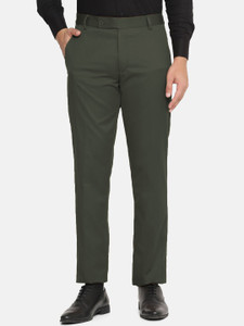 MANCREW Regular Fit Men Green Trousers