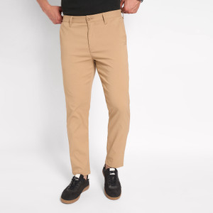 Peregrine by Pantaloons Slim Fit Men Beige Trousers