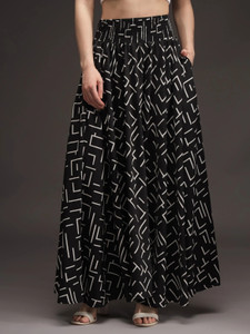 DRESQUE STORE Flared Women Black Trousers