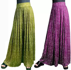 MMTEXTILES Relaxed Women Green, Purple Trousers