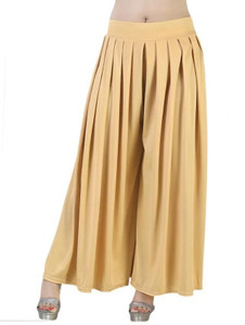 Fashion Baraaz Flared Women Gold Trousers