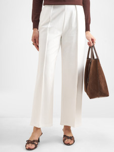 Tokyo Talkies Straight Fit Women White Trousers