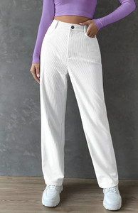 METRONAUT Relaxed Women White Trousers