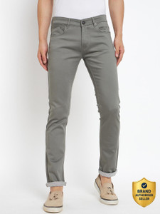 DUKE Slim Fit Men Green Trousers