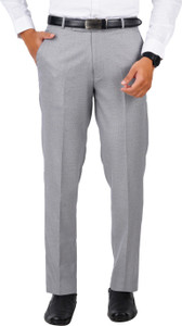 मैकहेनरी पुरुषों के लिए ग्रे रेगुलर फ़िट ट्राउज़र्स