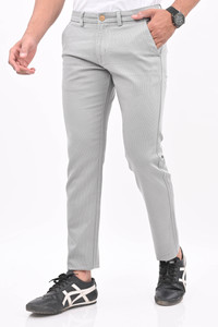 REAL MAKER Regular Fit Men Grey Trousers - Buy REAL MAKER Regular