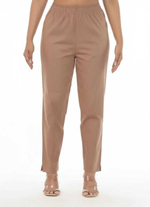 FLY CUTE Regular Fit Women Khaki Trousers