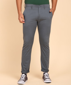 LEVI'S 512 Slim Fit Men Grey Trousers