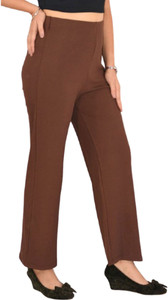 pinkshell Regular Fit Women Brown Trousers