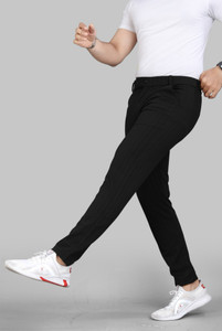 VELLOSTA Regular Fit Men Black Trousers