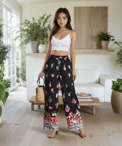 KOTTY Regular Fit Women Multicolor Trousers