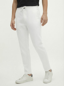 PROVOGUE Slim Fit Men White Trousers