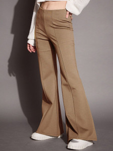 solixon Slim Fit Women Brown Trousers