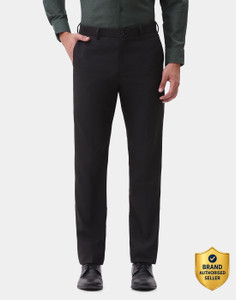 Blackberrys Slim Fit Men Black Trousers