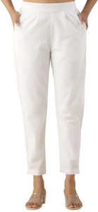 Mirayya Enterprises Relaxed Women White Trousers