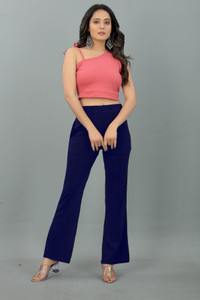 DELIZIA Regular Fit Women Blue Trousers