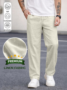 MOTREX Slim Fit Men White Trousers