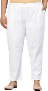 cotrel Regular Fit Women White Trousers