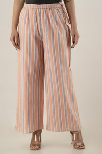 KANCHUK Flared Women Multicolor Trousers