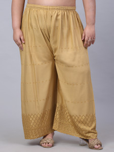 Trend Level Flared Women Beige Trousers