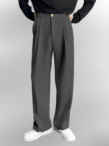 FTX Relaxed Men Grey Trousers