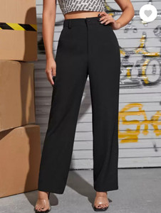BELWELL Regular Fit Women Black Trousers