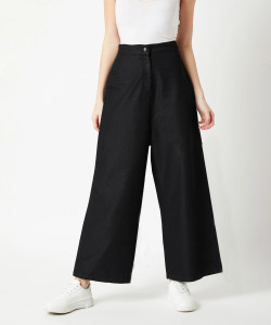 Miss Chase Relaxed Women Black Trousers